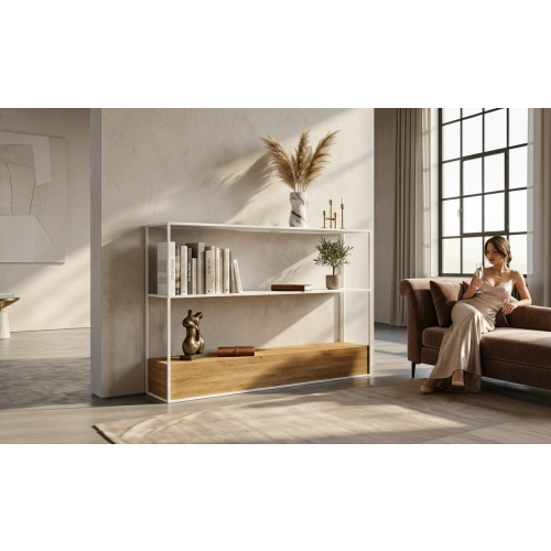 KONSOLA Z DREWNA LITEGO DĄB OLCHA JESION SKD-342